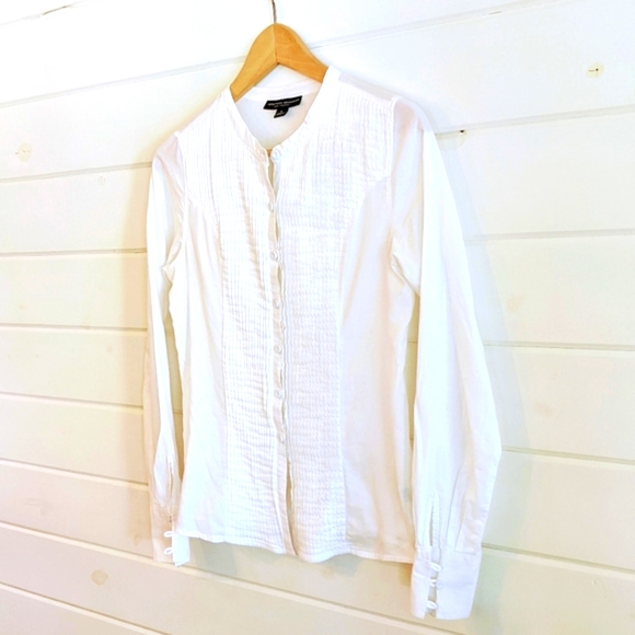 Classic Long Sleeve White Button Down - Picture 2 of 6